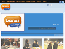 Tablet Screenshot of learnia.fi